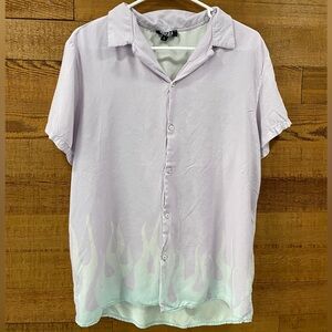 Men's Light Purple Flame Shirt